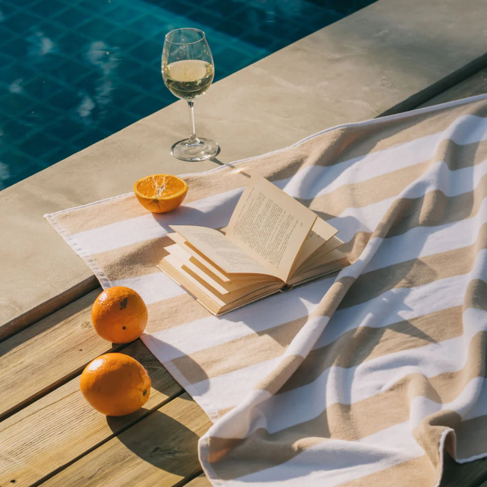 Torres Novas Gibalta Beach Towels - Beige