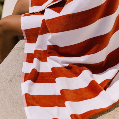 Torres Novas Gibalta Beach Towel - Terracotta