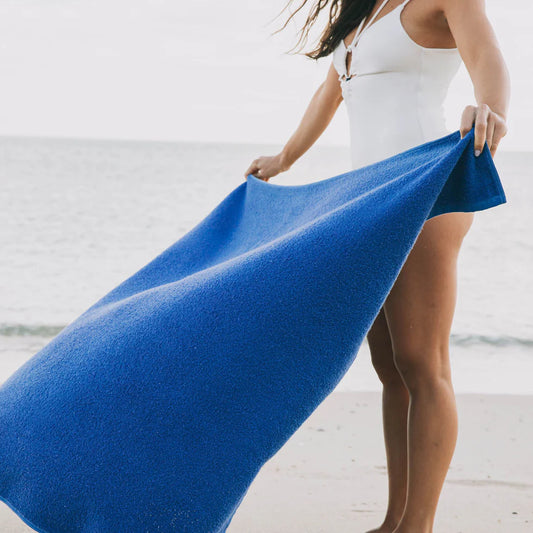 Torres Novas Mar Tranquilo Beach Towel - Blue Flag