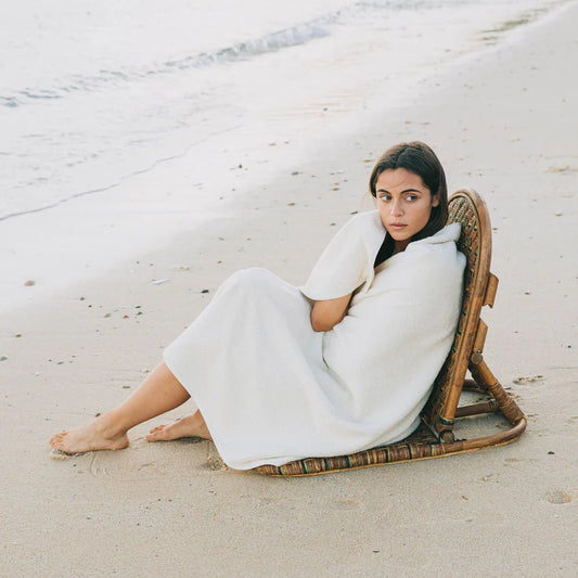 Torres Novas Mar Tranquilo Beach Towel - Natural