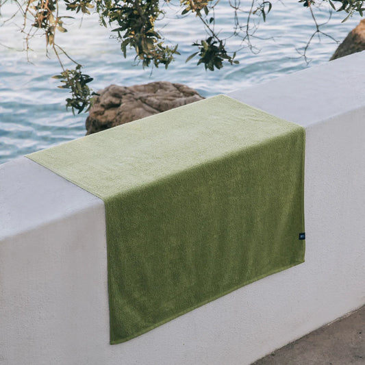 Torres Novas Mar Tranquilo Beach Towel - Olive Drab