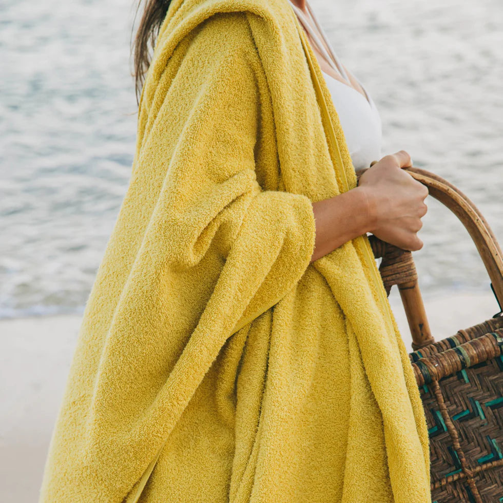Torres Novas Mar Tranquilo Beach Towel - Saffron Yellow
