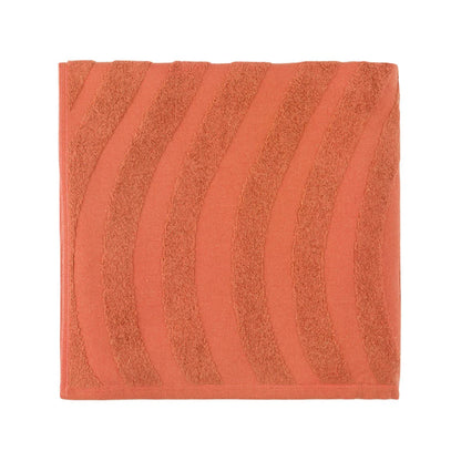 Torres Novas Mar Ondulado Beach Towel - Terracotta