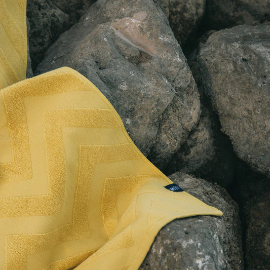 Torres Novas Mar Picado Beach Towel - Saffron Yellow