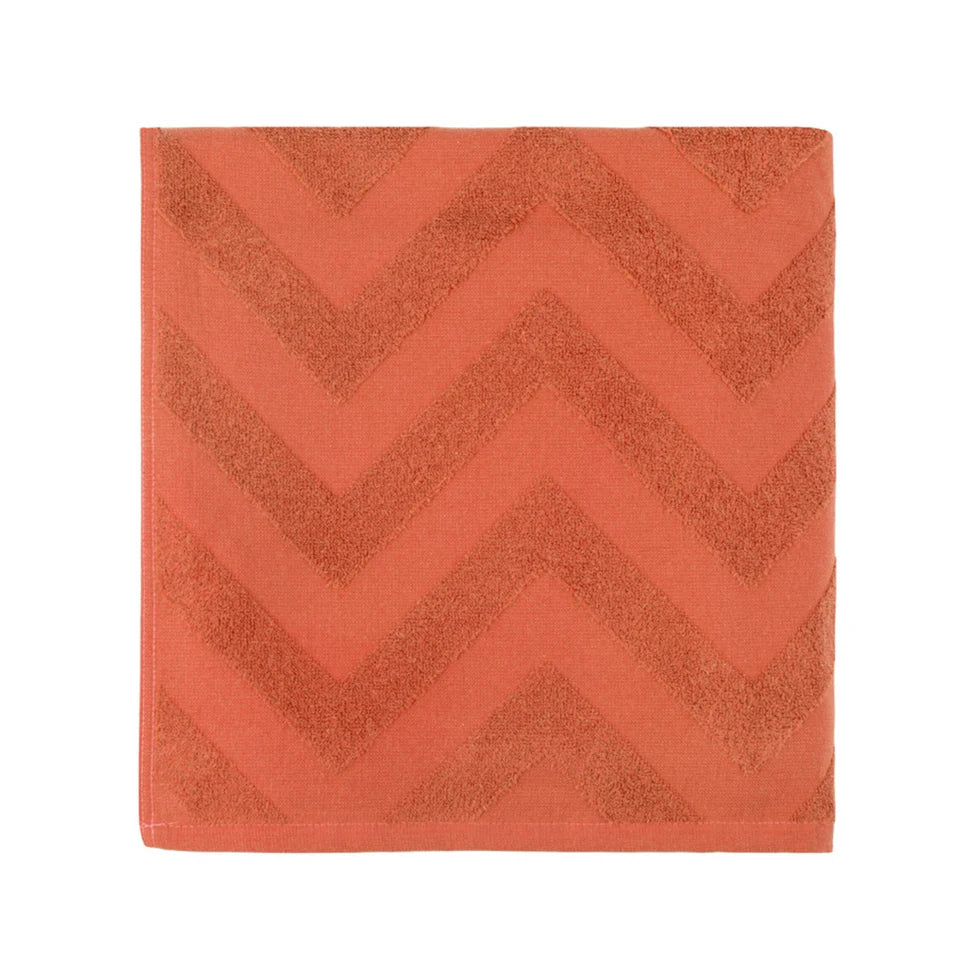 Torres Novas Mar Picado Beach Towel - Terracotta