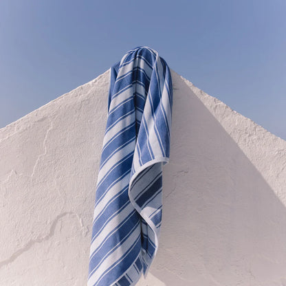 Torres Novas Meco Striped Beach Towel - Blue