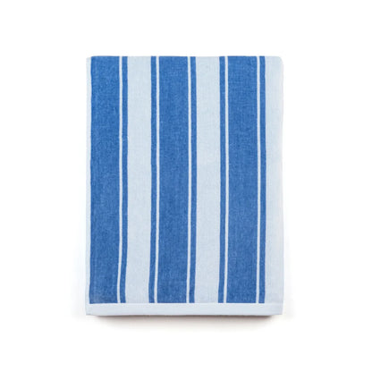 Torres Novas Meco Striped Beach Towel - Blue
