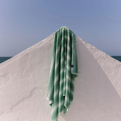 Torres Novas Meco Striped Beach Towel - Green