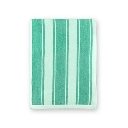 Torres Novas Meco Striped Beach Towel - Green