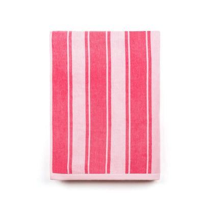 Torres Novas Meco Striped Beach Towel - Pink