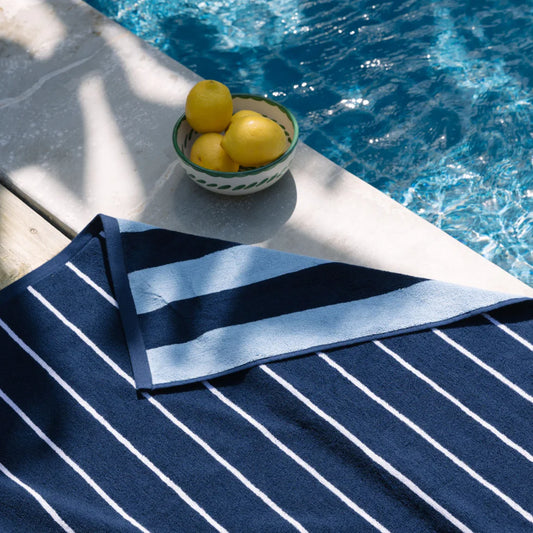 Torres Novas Pena Beach Towel - Navy Blue