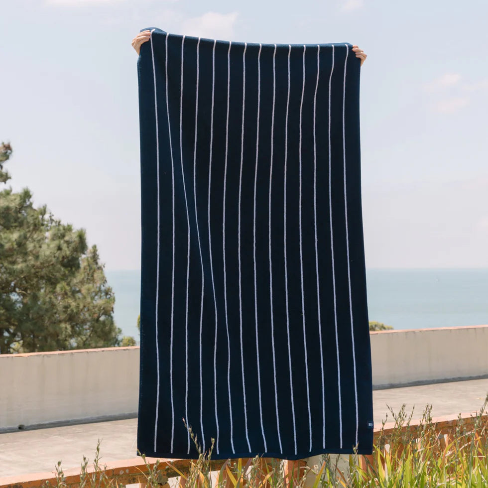 Torres Novas Pena Beach Towel - Navy Blue