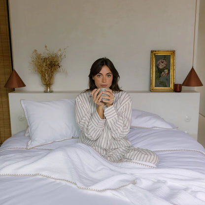Torres Novas Cascais Duvet Cover & Bed Sheets - Beige