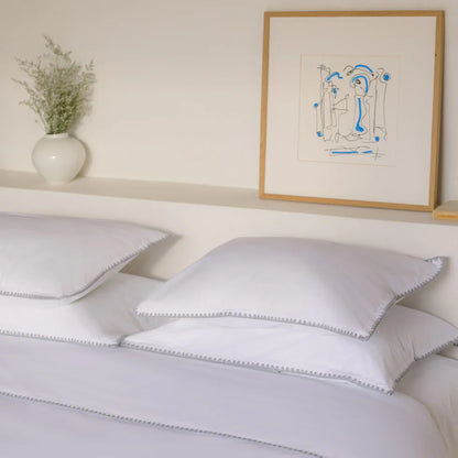 Torres Novas Cascais Duvet Cover & Bed Sheets - Grey
