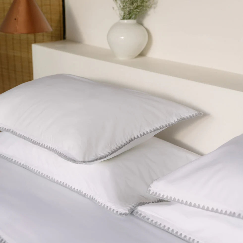 Torres Novas Cascais Duvet Cover & Bed Sheets - Grey