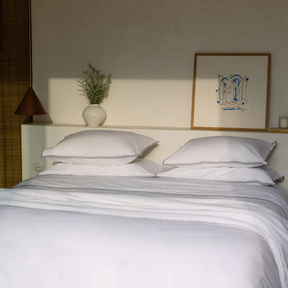 Torres Novas Cascais Duvet Cover & Bed Sheets - Grey