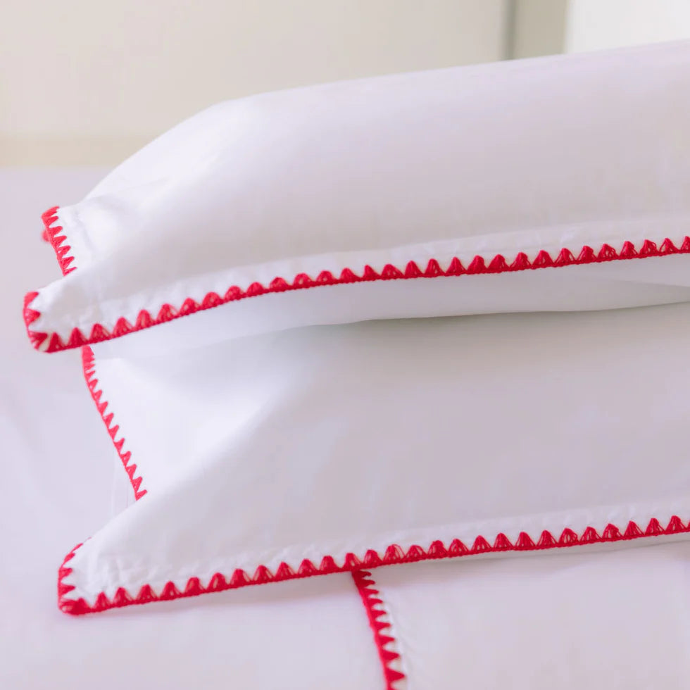 Torres Novas Cascais Duvet Cover & Bed Sheets - Red