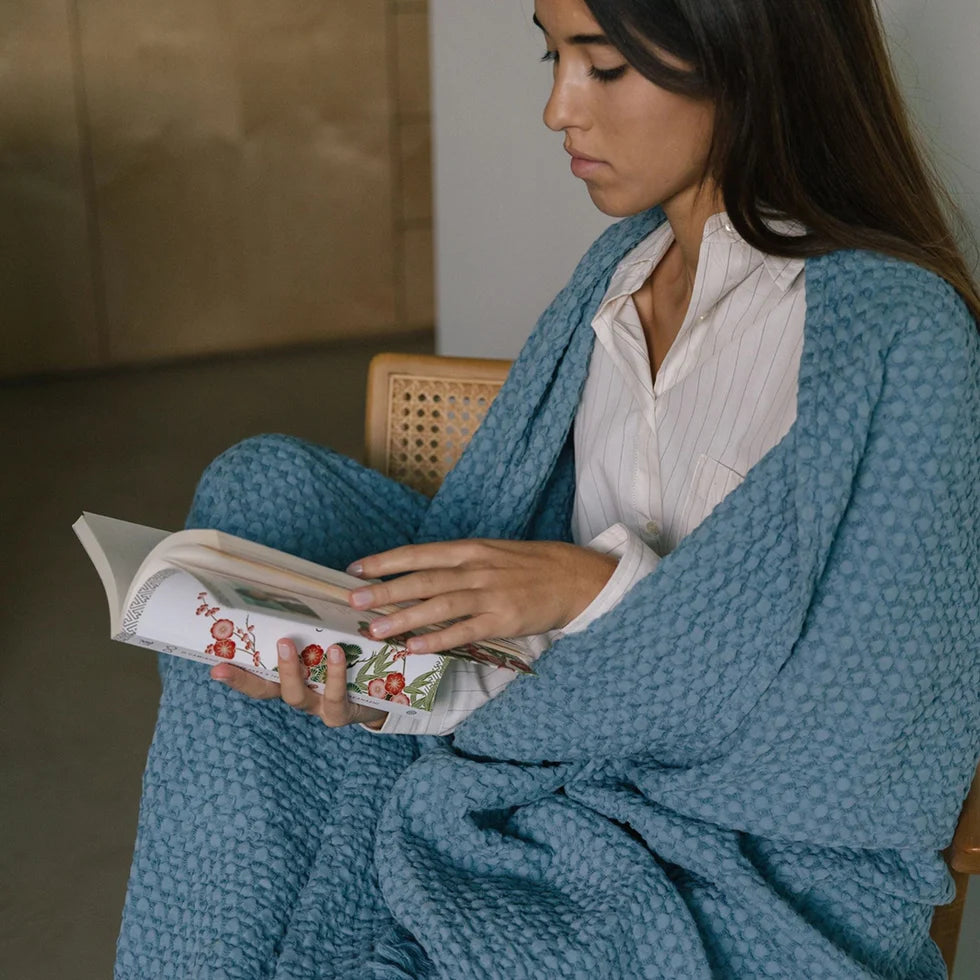 Torres Novas Santa Luzia Throw - Blue