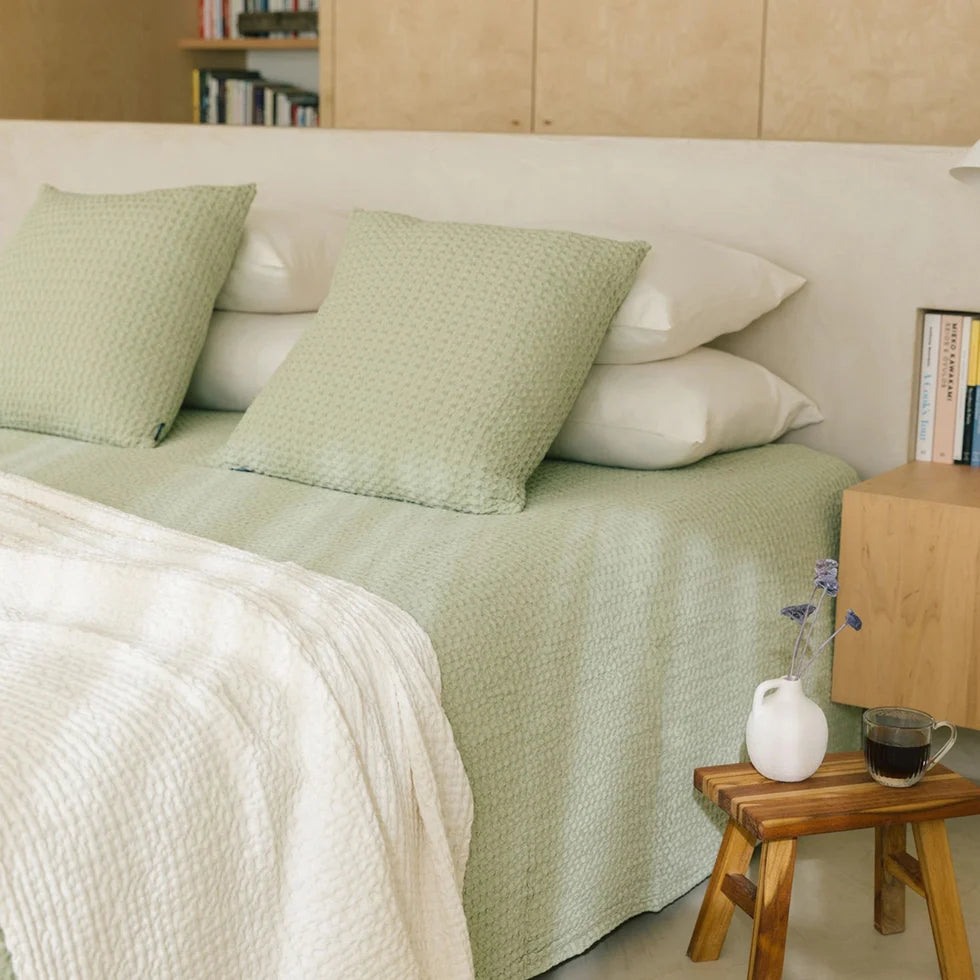 Torres Novas Santa Luzia Bedspread - Khaki Green