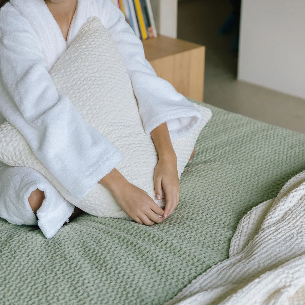 Torres Novas Santa Luzia Bedspread - Khaki Green