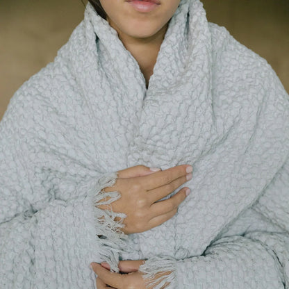 Torres Novas Santa Luzia Throw - Silver Grey