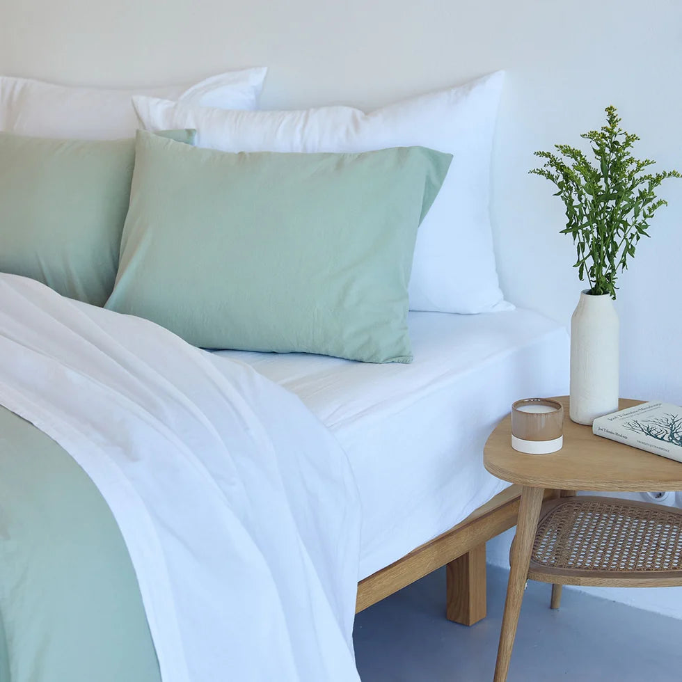 Torres Novas Tavira Duvet Cover & Bed Sheets - Khaki Green