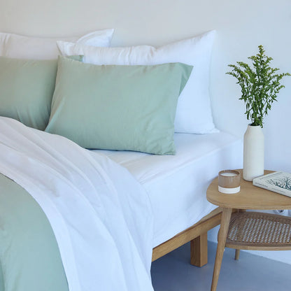 Torres Novas Tavira Duvet Cover & Bed Sheets - Khaki Green