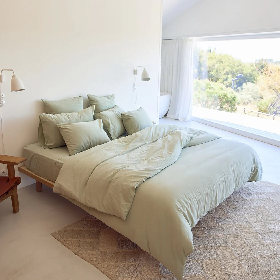 Torres Novas Tavira Duvet Cover & Bed Sheets - Khaki Green