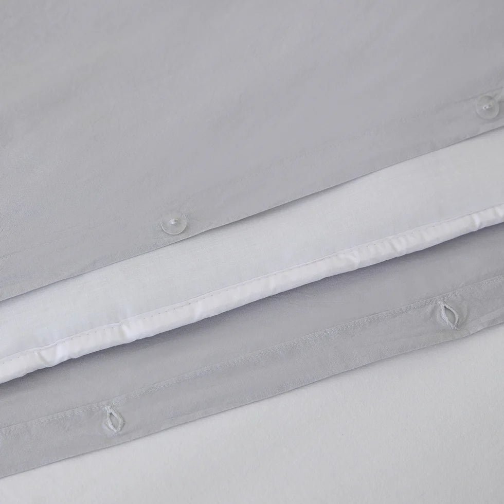 Torres Novas Tavira Duvet Cover & Bed Sheets - Silver Grey