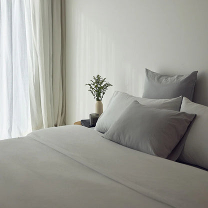 Torres Novas Tavira Duvet Cover & Bed Sheets - Silver Grey