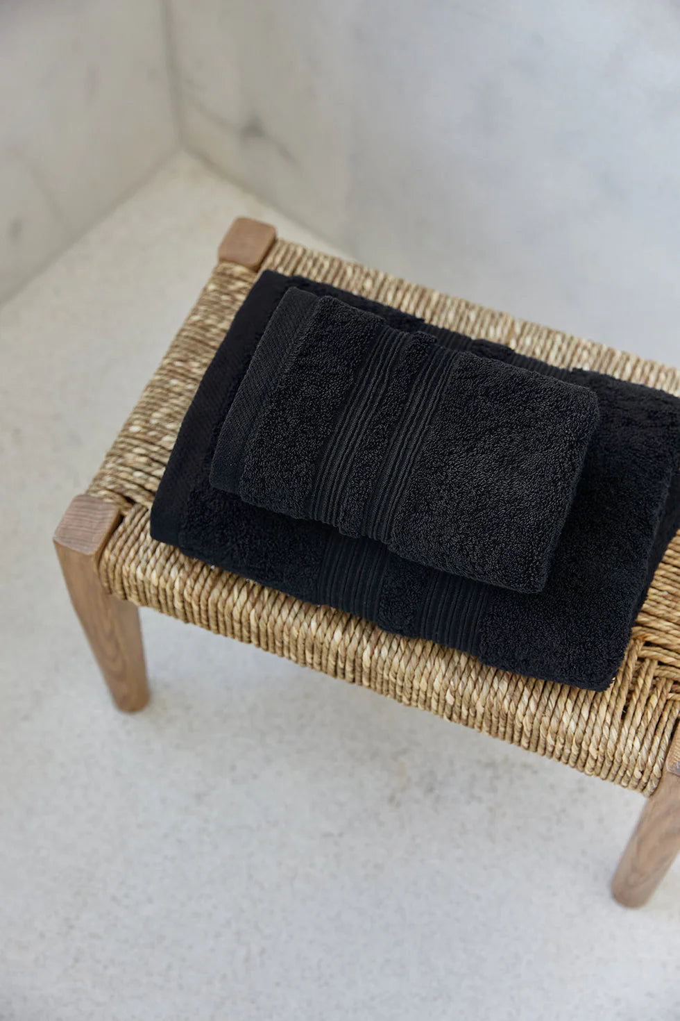 Torres Novas Elegance Bath Towels - Caviar Black