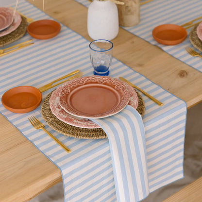 Torres Novas Barra Tablecloth - Blue Sky