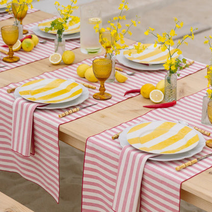Torres Novas Barra Tablecloth - Red