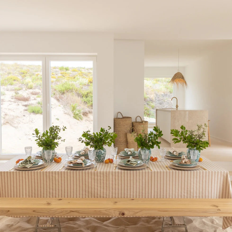 Torres Novas Barra Tablecloth - Beige