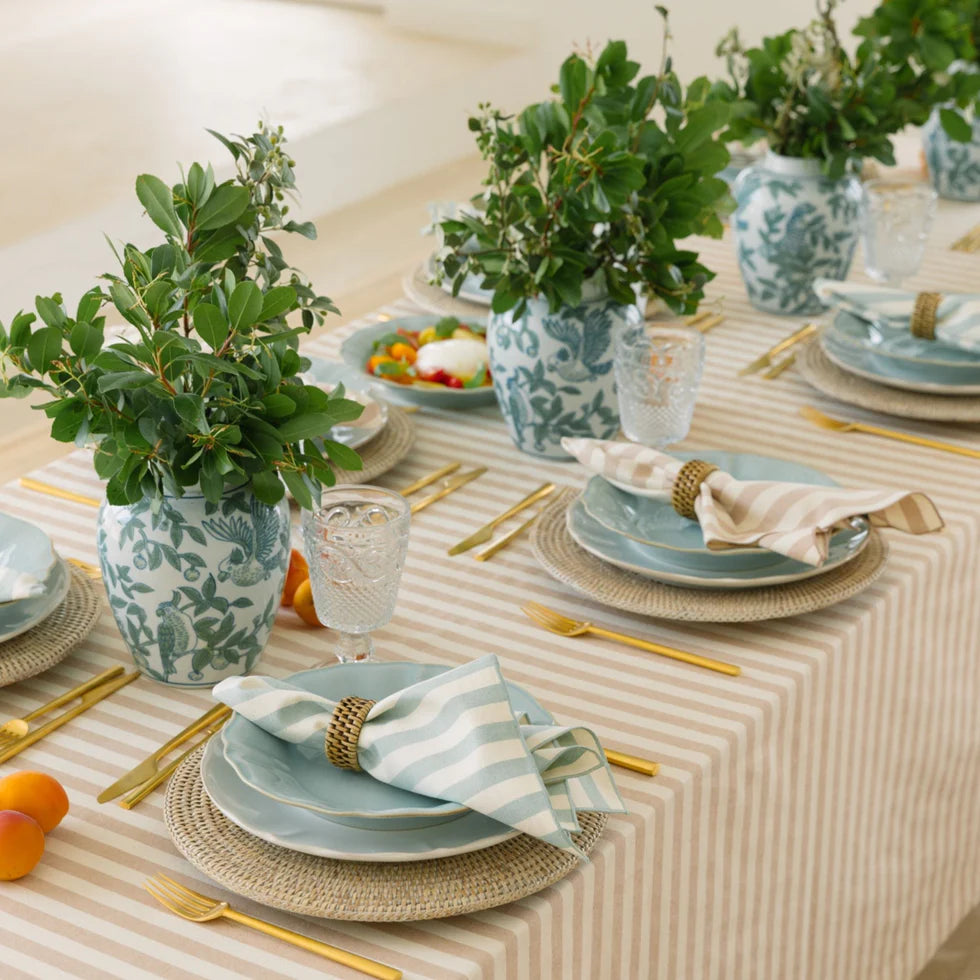 Torres Novas Barra Tablecloth - Beige