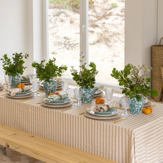 Torres Novas Barra Tablecloth - Beige