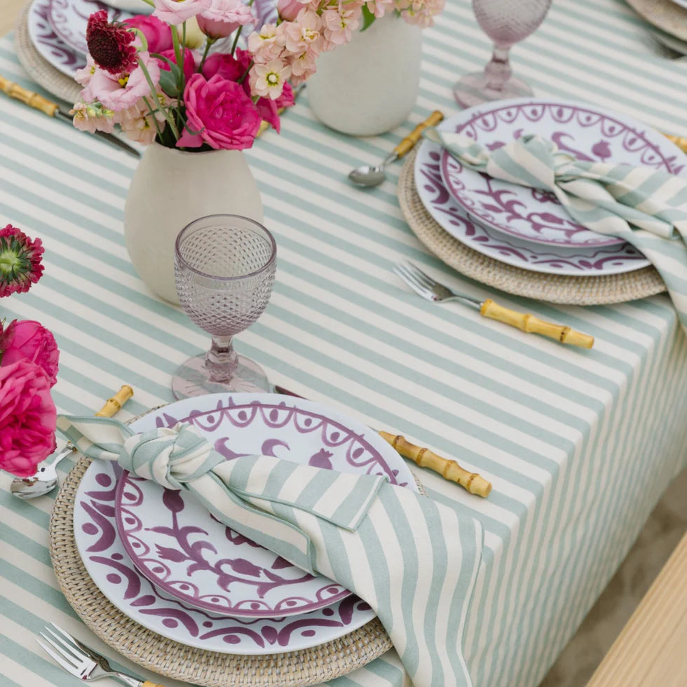 Torres Novas Barra Tablecloth - Green