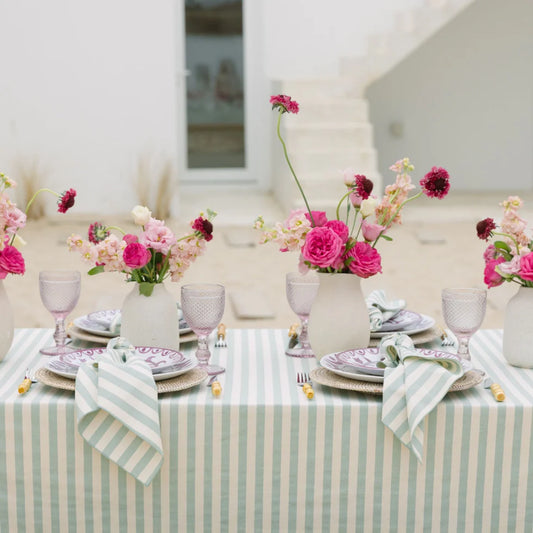 Torres Novas Barra Tablecloth - Green