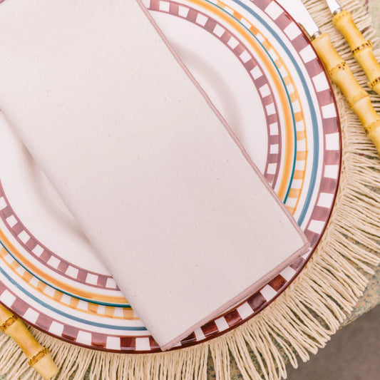 Torres Novas Nazaré Ecru Napkins (Pack of 2) - Beige