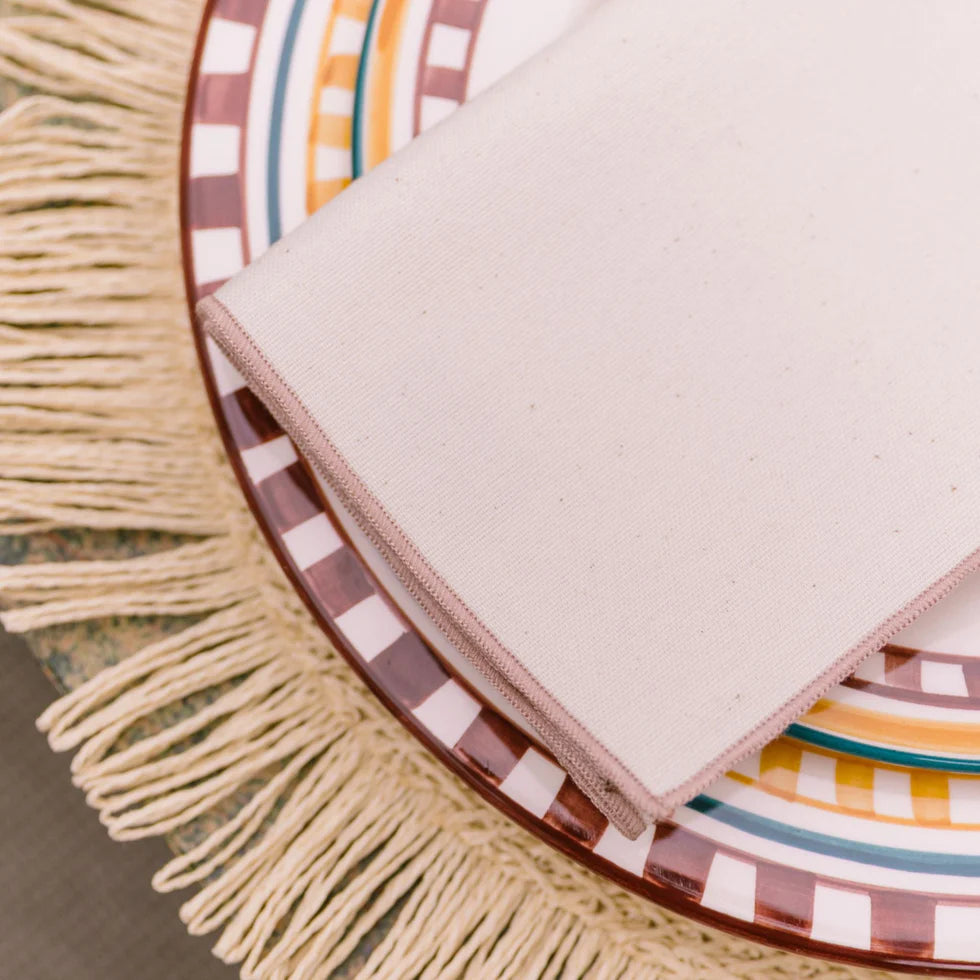 Torres Novas Nazaré Ecru Napkins (Pack of 2) - Beige