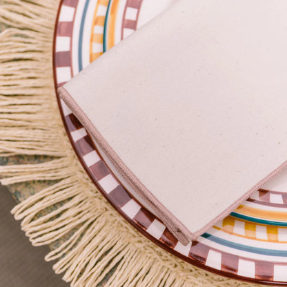 Torres Novas Nazaré Ecru Napkins (Pack of 2) - Beige