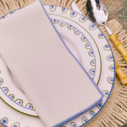Torres Novas Nazaré Ecru Napkins (Pack of 2) - Blue Sky