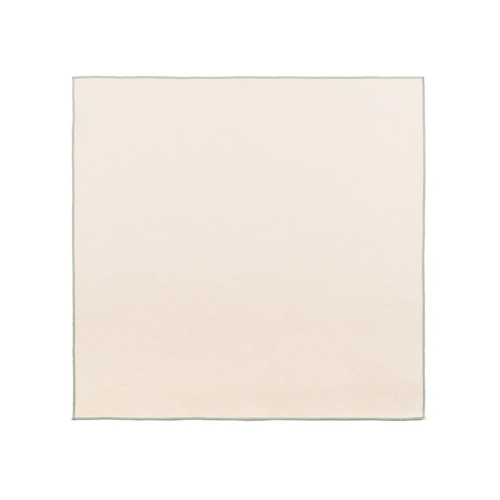 Torres Novas Nazaré Ecru Napkins (Pack of 2) - Green