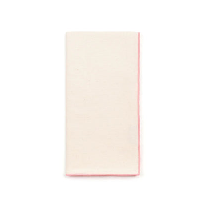 Torres Novas Nazaré Ecru Napkins (Pack of 2) - Pink