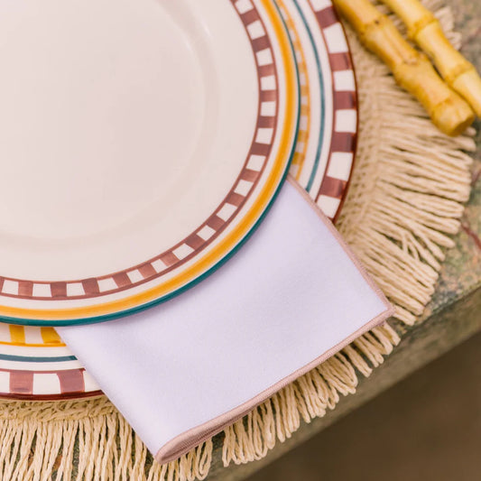 Torres Novas Nazaré White Napkins (Pack of 2) - Beige