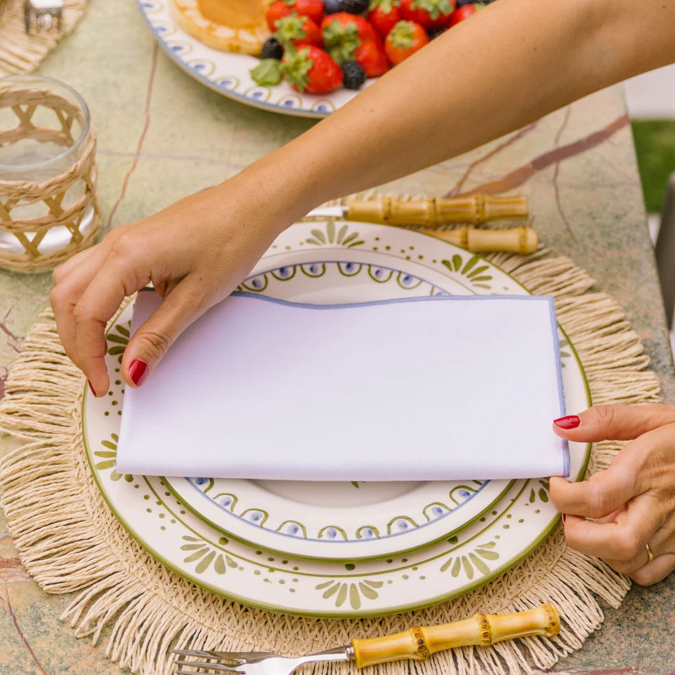 Torres Novas Nazaré White Napkins (Pack of 2) - Blue Sky