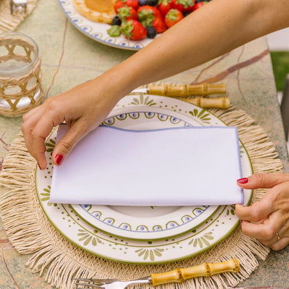 Torres Novas Nazaré White Napkins (Pack of 2) - Blue Sky