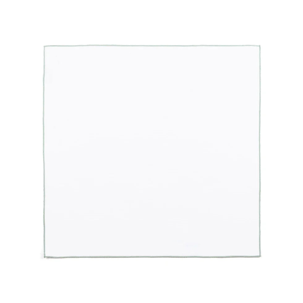 Torres Novas Nazaré White Napkins (Pack of 2) - Green