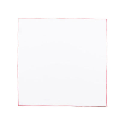 Torres Novas Nazaré White Napkins (Pack of 2) - Pink