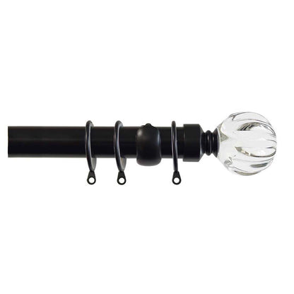 Laura Ashley Vivien 28mm Metal Curtain Pole - Black